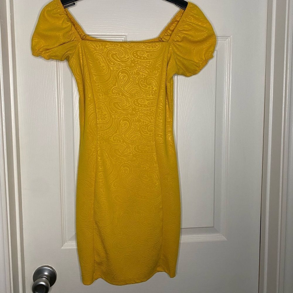 Charlotte Russe Yellow Mini Dress